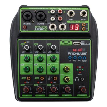 Imagem de Mesa De Som 6 Canais Bluetooth Com Interface Usb Studio...