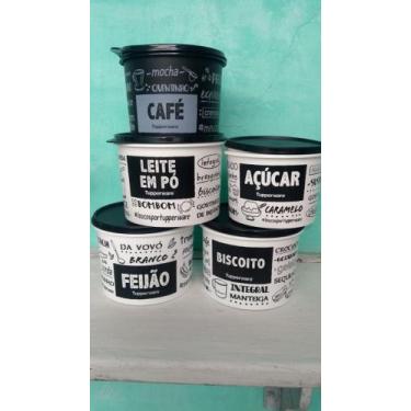 Imagem de Kit Tupperware Conjunto Para Mantimentos Com 5 Peças.