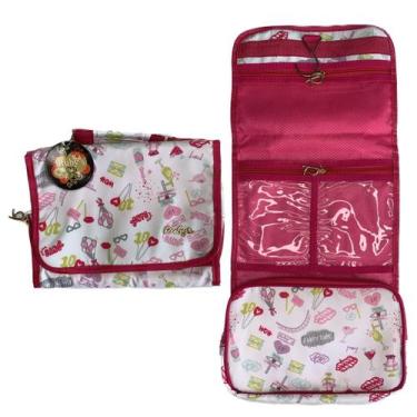 Imagem de Necessaire para Maquiagem com Alça e 4 Bolsos Ruby's BRANCO