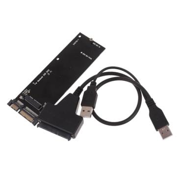 Imagem de XUYUH Adaptador 2,5" Sata 6Gb/S 3.0 Para Slot Ssd 2012 A1466 A1465 A1398 A1425 Conversor De 7+17 Pinos 22 Com Cabo Usb, 12,8 Cm
