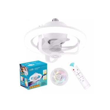 Imagem de Ventilador De Teto 360 Rotação Automatica Controle Remoto Sala Quarto 