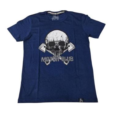 Imagem de Camiseta Moto Caveira Motoqueiro Harley Blusa Adulto Unissex Bo5001 - 