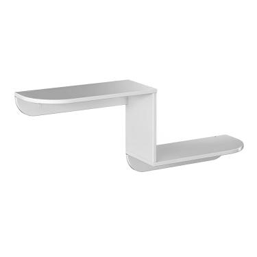 Imagem de Prateleira Z Branca MDF Funcional Quarto Bebê E Cia