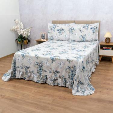 Imagem de Colcha Cobre Leito Super King 3 Peças 400 Fios Toque Macio - Dryka Enx