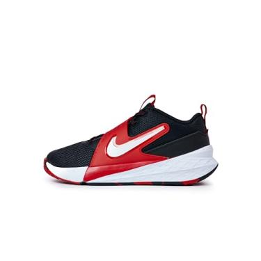 Imagem de Nike Tênis de basquete Team Hustle D para crianças, Preto/branco/vermelho universitário, 21