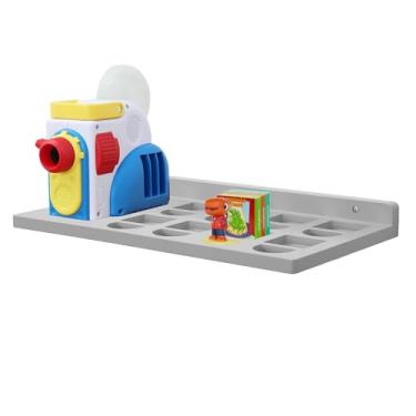 Imagem de PHOENANCEE Prateleiras flutuantes para Little Tikes Story Dream Machine, prateleira de parede para projetor Little Tikes, livros, reprodução de áudio, bandeja organizadora de personagens para crianças
