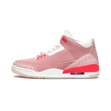 Imagem de Nike WMNS Air Jordan 3 Retro - Sail/Crimson/Rust Pink/Branco, rosa, 35