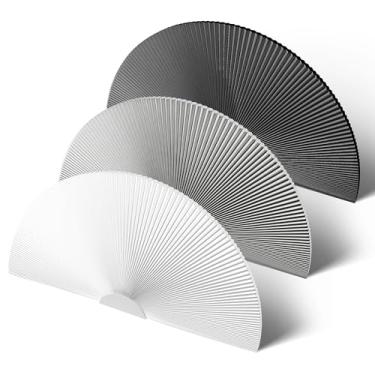 Imagem de Sulugood Persianas de janela tipo blackout, meio círculo, sem fio, sem broca, meia lua, favo de mel para janelas internas, isolamento térmico, redução de ruído, branco, 61 cm L x 122 cm A