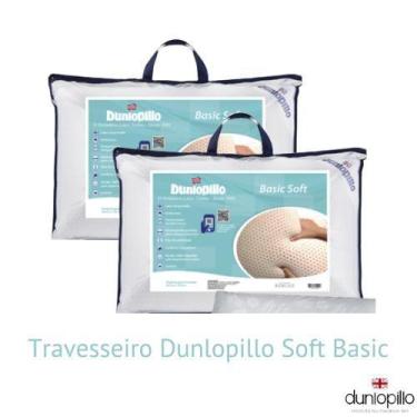 Imagem de Kit 2 Travesseiros Basic Soft - Conforto Inigualável - Dunlopillo