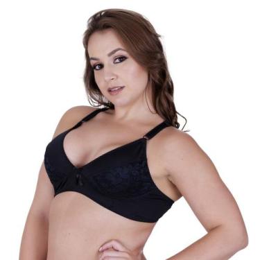 Imagem de Sutia sem Bojo com Detalhe em Renda Adulto Feminino Reforçado Rendinha