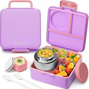 Imagem de Lancheira Fimibuke Bento com garrafa térmica de sopa de 240 ml e recip