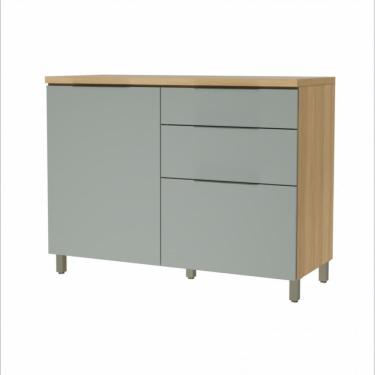 Imagem de Balcao 1 Porta 3 Gavetas Nesher Marquesa 120cm 100 Mdf