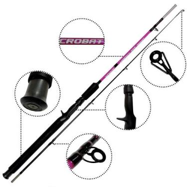 Imagem de Vara de pesca Crobat CR-C562 1,65m 2 partes - Maruri, Pink