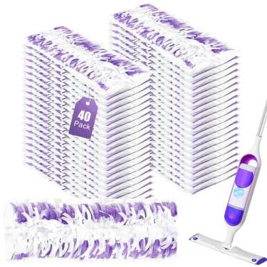 Imagem de Pacote de 40 recargas de esfregões descartáveis para Swiffer PowerMop 