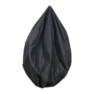Imagem de Ｂｅｓｇａ Capa para cadeira suspensa em formato de ovo, proteção solar, resistente, com cordão, para cadeira de balanço, Preto Diâmetro 147cm