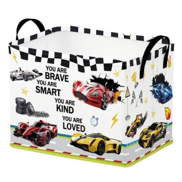 Imagem de Cesta de armazenamento Runtoo Race Car Baby Nursery Decor à prova d'ág