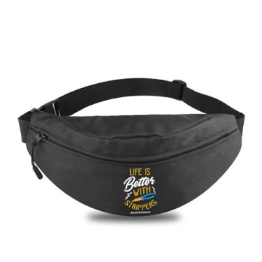 Imagem de MEIKIUP Bolsa de cintura de eletricista, presente de festa de aposentadoria para eletricista, a vida é melhor com strippers eletricista, Eletricista WB, Moderno