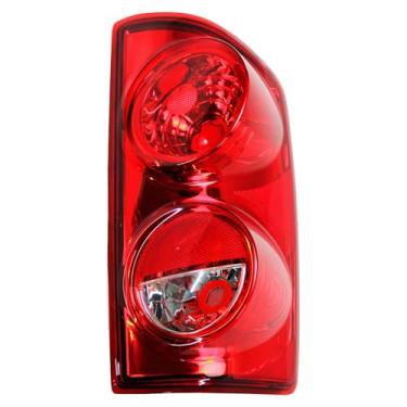 Imagem de F CARFITTING Conjunto de luz traseira compatível com Dodge RAM 1500 2007-2008 | RAM 2500 3500 2007-2009, lente vermelha, lâmpadas traseiras de halogênio, substituição da lâmpada de freio traseira