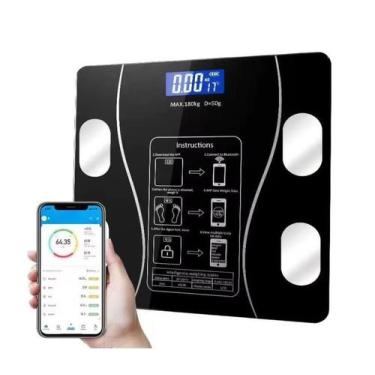 Imagem de Balança De Banheiro Corporal Digital De Bioimpedância - Mesller