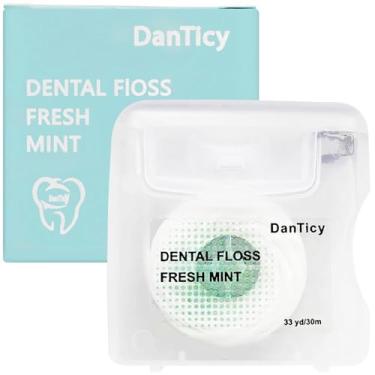 Imagem de Fio dental de óleo de coco para implantes, pontes e suspensórios, menta, encerado, expande (1)