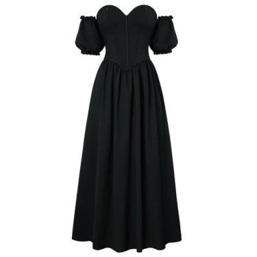 Imagem de Vestido longo Scarlet Darkness Halloween Witch preto tamanho 12