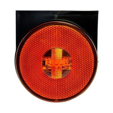 Imagem de Kit 10 Lanternas Lateral Led Caminhão Carreta Com Suporte Am