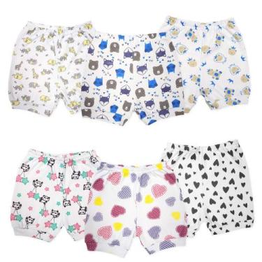 Imagem de Short Bebê Estampado Com Punho Enxoval Verão Bebê Fresquinho - Koala B