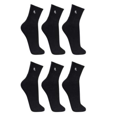 Imagem de Kit Com 6 Pares de Meias Lupo Adulto Am Walk Cano Medio Original, 37, 