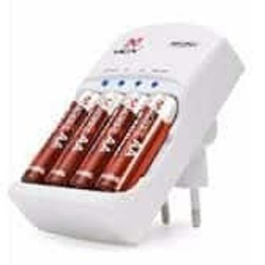 Imagem de Carregador de pilhas e bateria 9v, aa e aaa palito e convencional com 