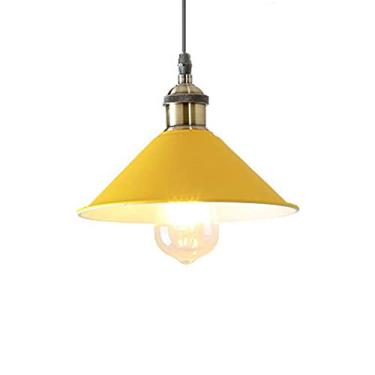 Imagem de CHENKUI Luminária pendente vintage industrial Macaron Abajur metal atmosfera luz de teto, base E26/E27 luminária de teto ajustável rústica para ilha de cozinha, restaurante, bar