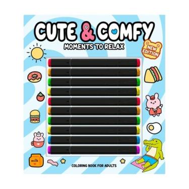 Imagem de Cute & Comfy New Edition - Moments To Relax - Livro De Colorir Adulto
