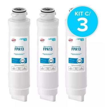 Imagem de Kit 3 un Refis Filtro Fpa13 Para Purificador De Água Electrolux PE10B e PE10X.