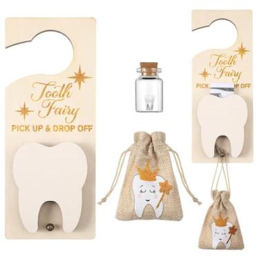 Imagem de Caixa de armazenamento DoubleFill Tooth Fairy Holder, bolsa de veludo