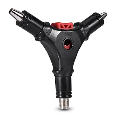 Imagem de Ferramenta de compressão coaxial para conector de cabeça RG59 RG6 F, decapador de cabos com trança flares para TV a cabo