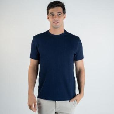 Imagem de Camiseta Calvin Klein Malha Tricot Marinho-Masculino