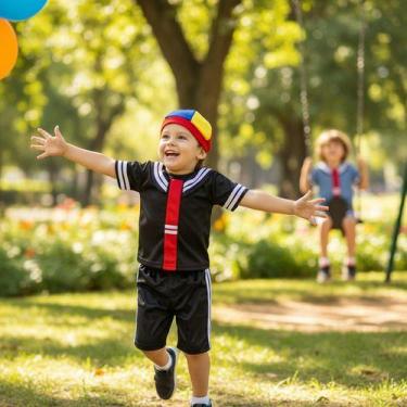 Imagem de Fantasia Infantil Kiko Turma Do Chaves C/ Chapéu - Pequenos Encantos B