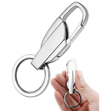 Imagem de Chaveiro Mosquetão Metal Gancho Argola Carro Moto Mochila - hagendesig