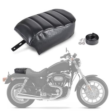 Imagem de Goldfire – Assento de assento de almofada de couro preto para Harley Sportster Iron 883 XL883N 2016-2019