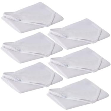 Imagem de Pack 6 Unidades Protetor de Travesseiro Impermeável Zíper Hotel Pousada