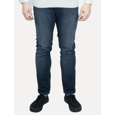 Imagem de Calça Ellus Jeans Masculina Slim Sprouting LY III Metal Zetex Azul Escuro-Masculino