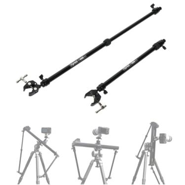Imagem de Accsoon Toprig Estabilizador de braço de suporte deslizante para câmera, pacote com 2 unidades com braçadeira C, tripé ajustável, suporte de liga de alumínio, para câmera deslizante, trilho de suporte