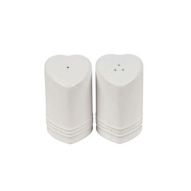 Imagem de Conjunto Saleiro e Pimenteiro Coração 130 ml Branco Le Creuset