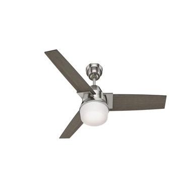 Imagem de Ventilador de Teto Residencial Herus Niquel Escovado Hunter Fan Oficial