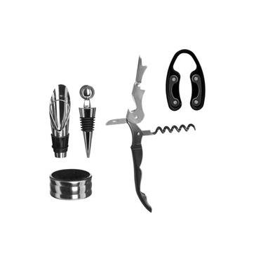 Imagem de Kit Para Vinho Em Inox Bogotá 5 Peças - Hauskraft