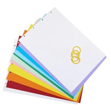 Imagem de Fiocias Cartolina, Papéis Criativos, Presentes, Convites para Festas, Papel para Desenho, Cartolina Branca em Branco, Colorido com 3 Anéis