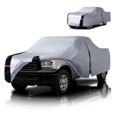 Imagem de Capa de caminhão Toyota Tundra multicamadas, ajuste personalizado Tundra 1999-2021 acesso/cabine estendida cama curta (6,2') capa de carro impermeável para todos os climas, cobertura externa completa