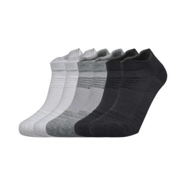 Imagem de Meias Esportivas Curtas Unissex 3 Pares Para Corrida Basquete Uso Casu