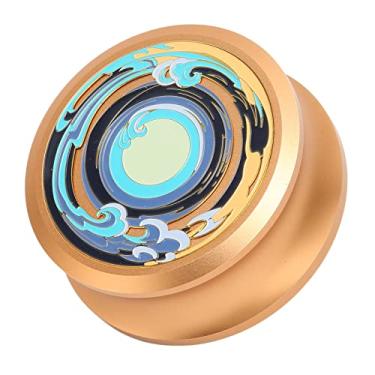 Imagem de Akozon Estabilizador de Disco Giratório de Vinil LP - Braçadeira de Peso de Registro Profissional Com Almofada Inferior de Silicone para Amortecimento de Vibração Aprimorado (Ouro)