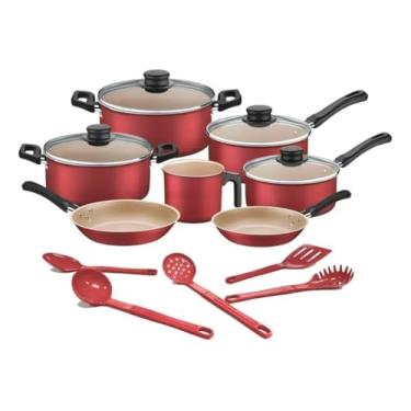 Imagem de Jogo De Panelas Antiaderente 12 Pçs E Utens