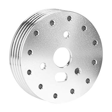 Imagem de Cryfokt Espaçador de Cubo de Volante de Alumínio, de, 1 Polegada, Universal, Adequado para Rodas de 5 6 Furos para Adaptador de 3 Furos, Entusiastas de Carros (Prata)